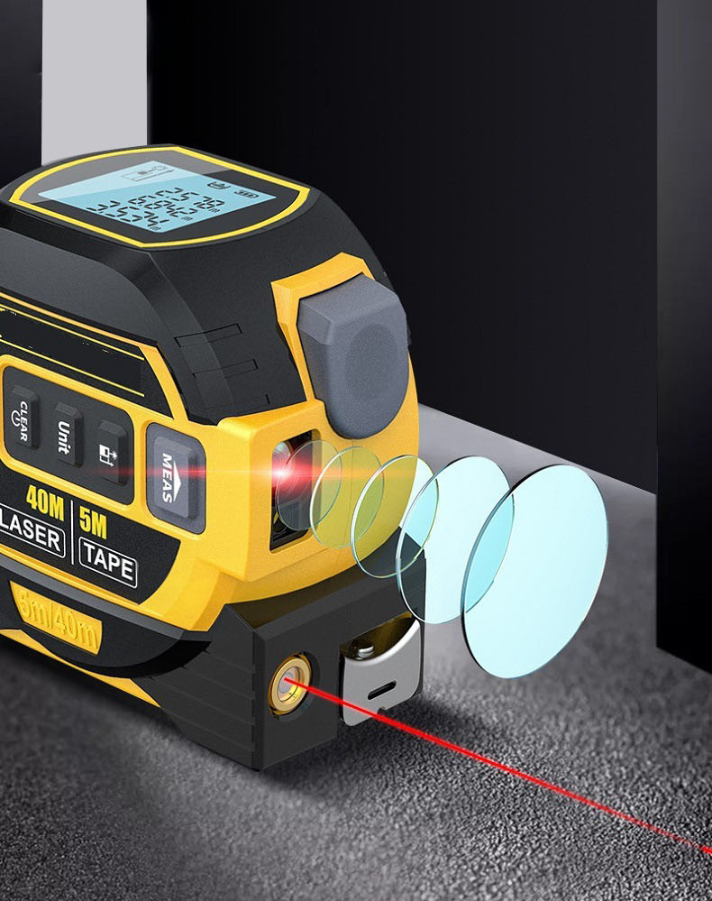 CINTA DE MEDICIÓN LÁSER INFRARROJA 3 EN 1